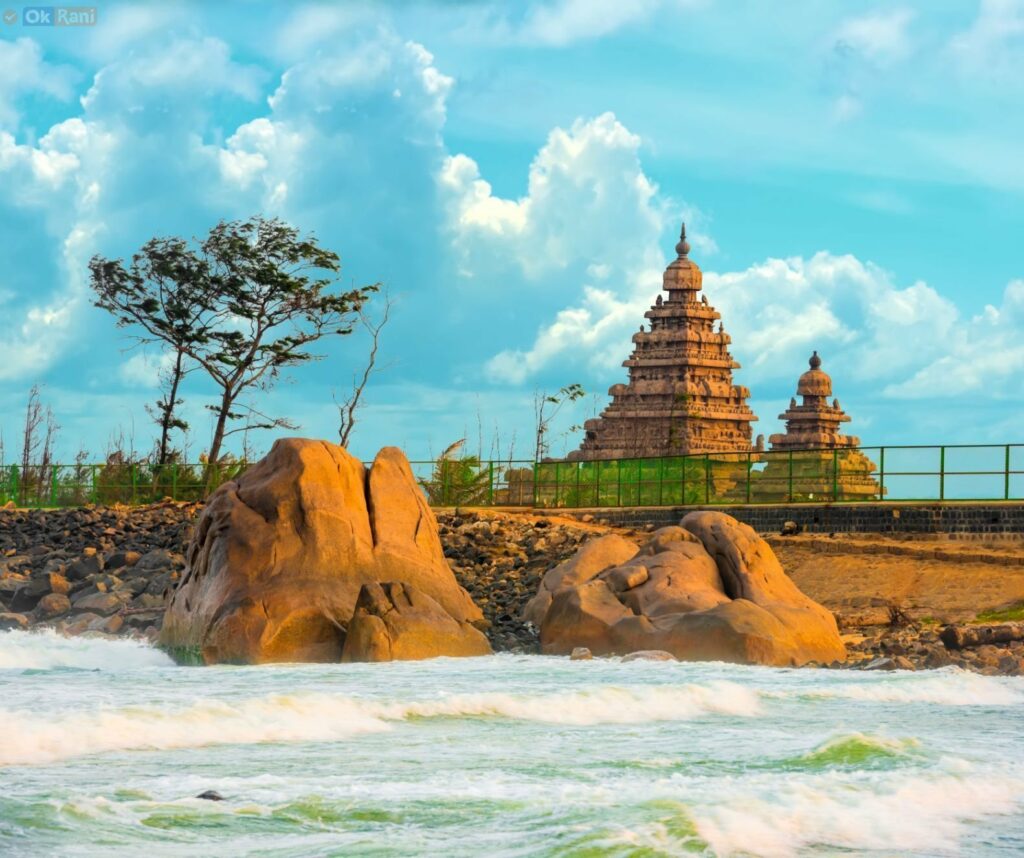 Mahabalipuram Beach in Tamil Nadu 