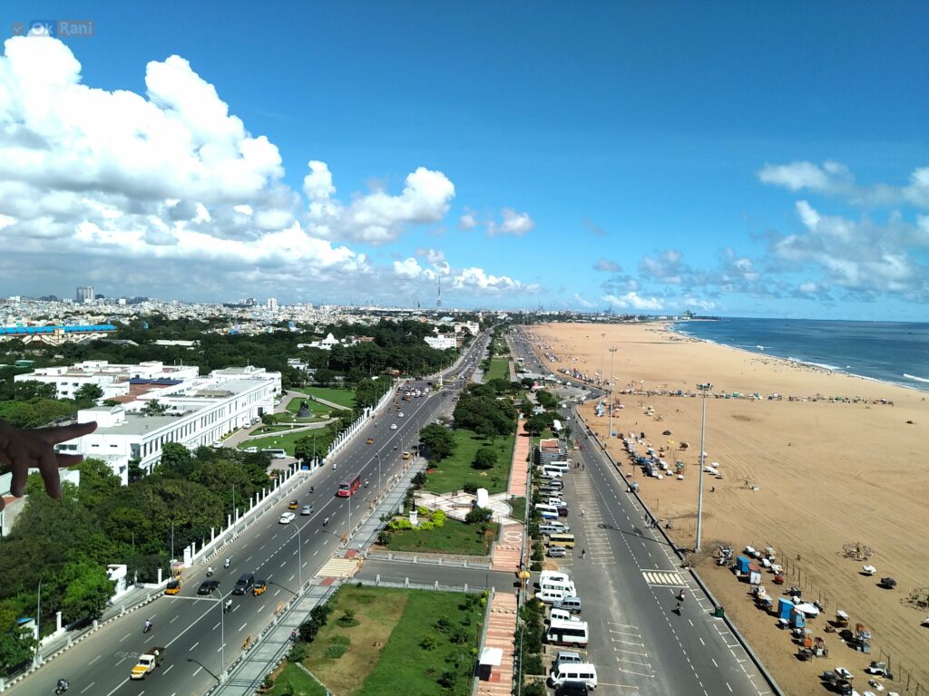 Marina Beach in Chennai 