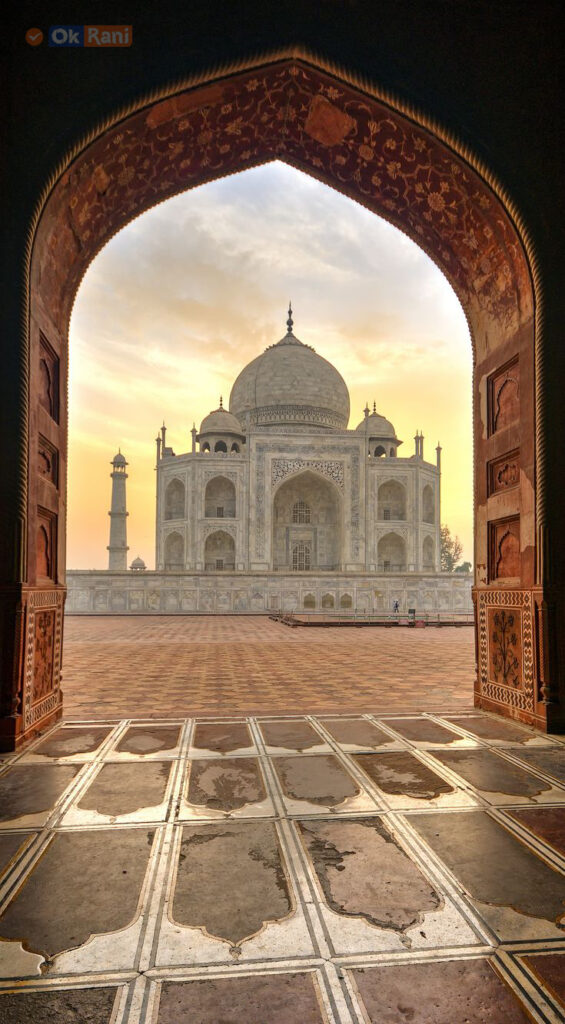 Taj view Agra