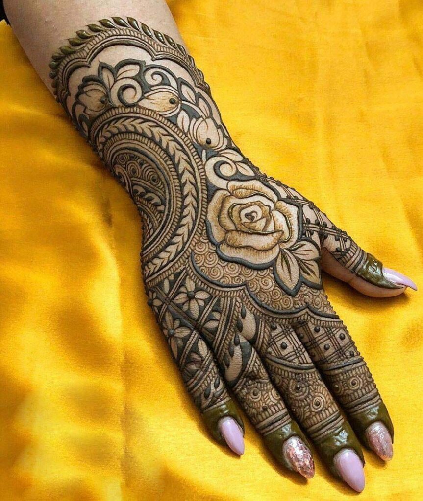 Simple Floral Mehndi Designs Back Hand