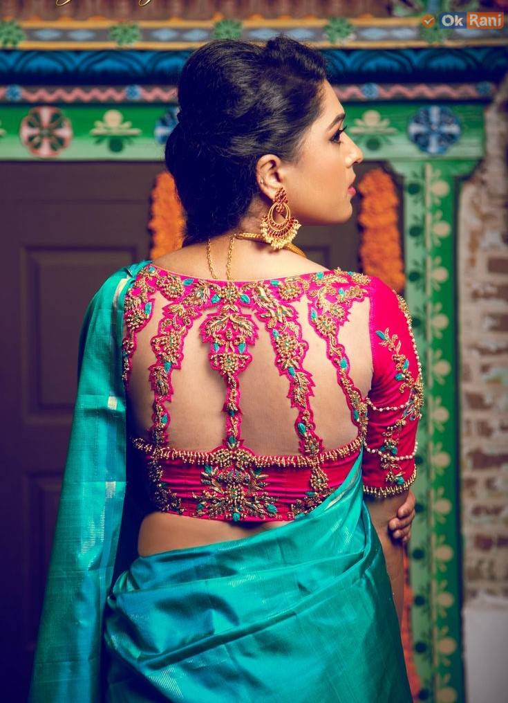 Bridal Saree Blouse Back Designs Latest
