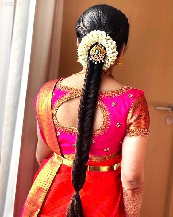 Bridal blouse back neck designs for silk saree