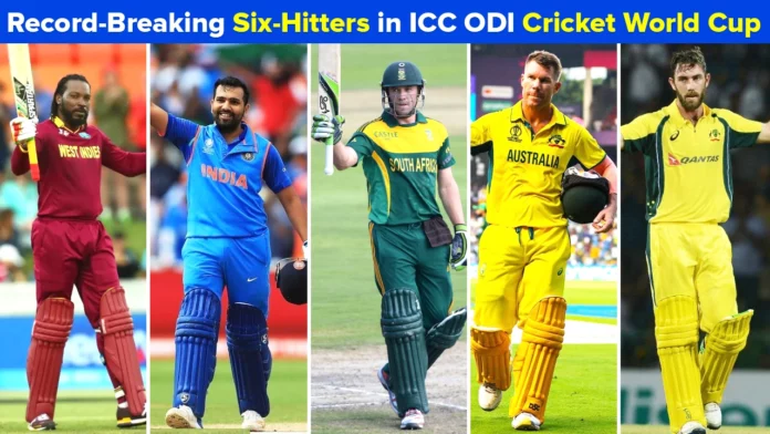 Six Hitters in ICC ODI Cricket World Cup