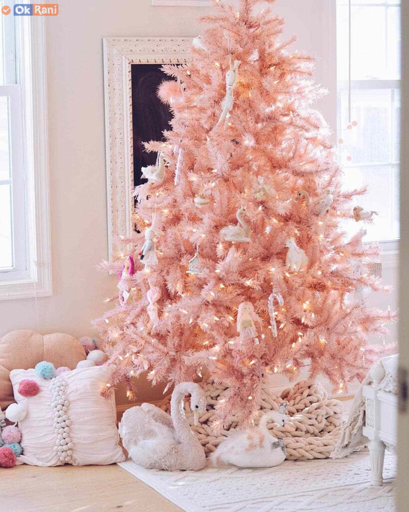Blush Pink Christmas Tree Decorations