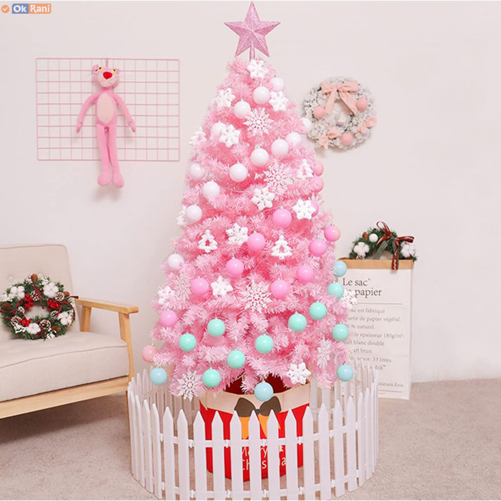 Light Pink Christmas Tree Decorations