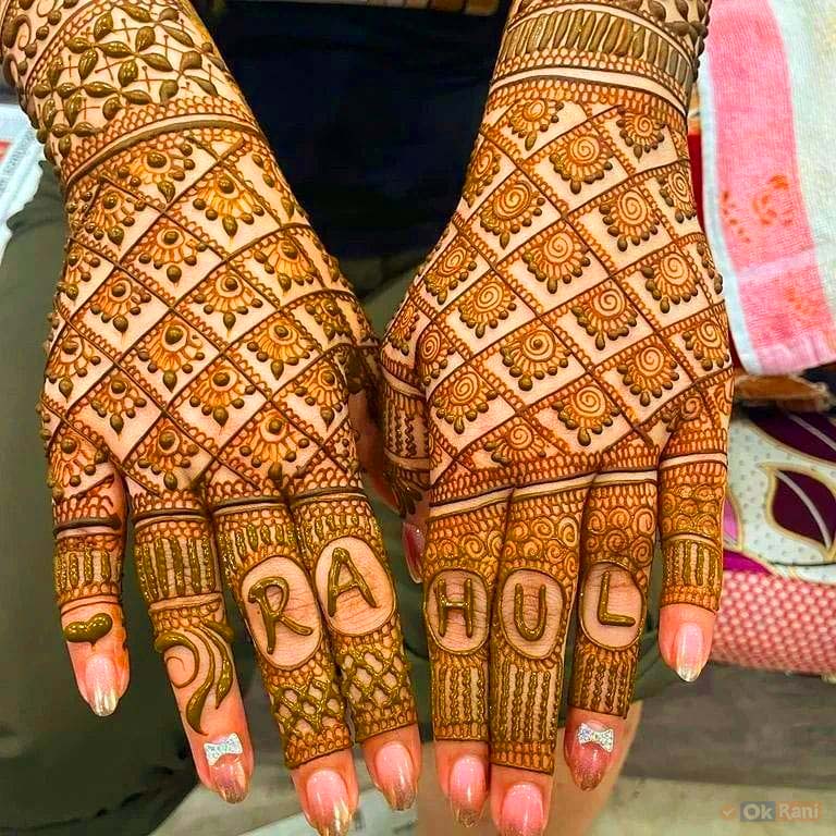 Traditional Simple Mehndi Design Back hand