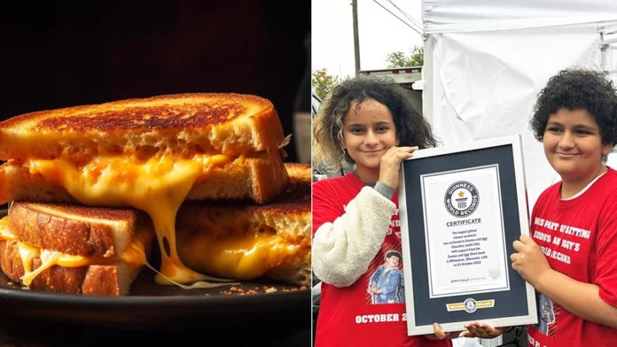 World Record for the Largest Grilled Cheese Sandwich
