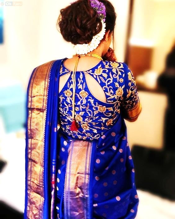 blouse designs back silk saree