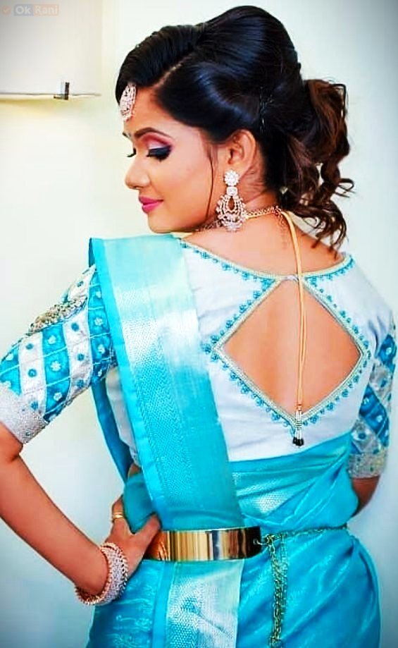 blouse designs back side silk saree