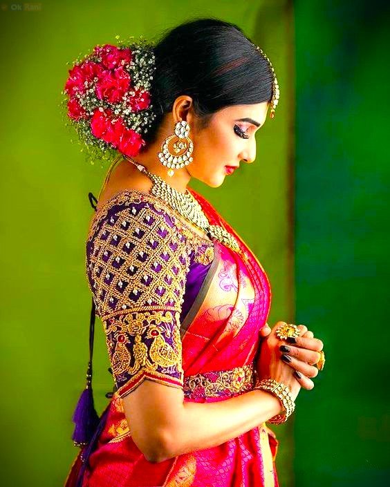 bridal blouse for pattu saree