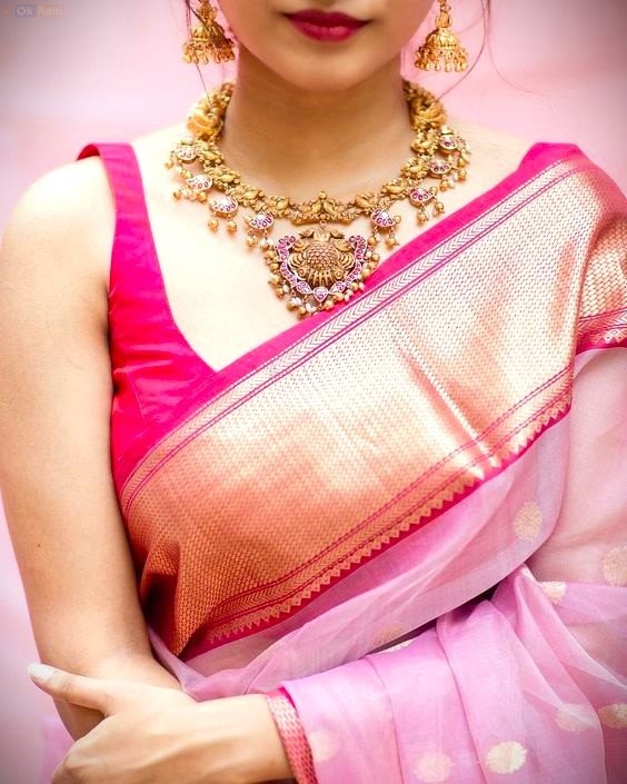 unique sleeveless pattu sarees blouse designs 
