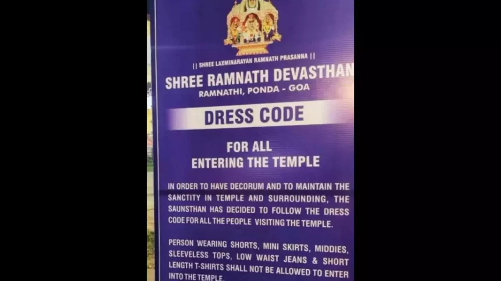 goa temple dress code