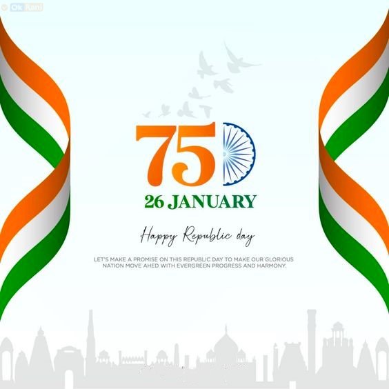 75th Republic day Wishes images