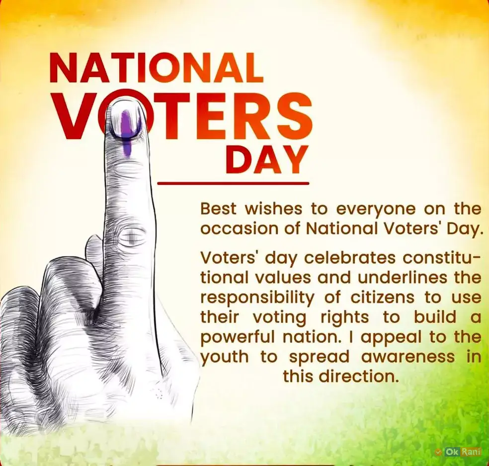 National Voters day wishes