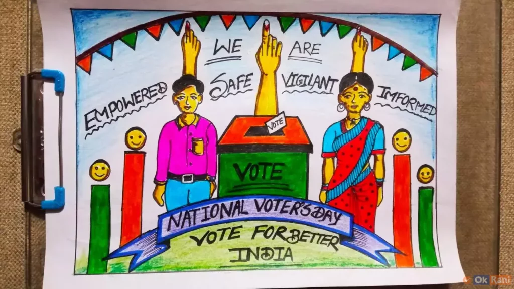 National Voters Day Drawing pictures