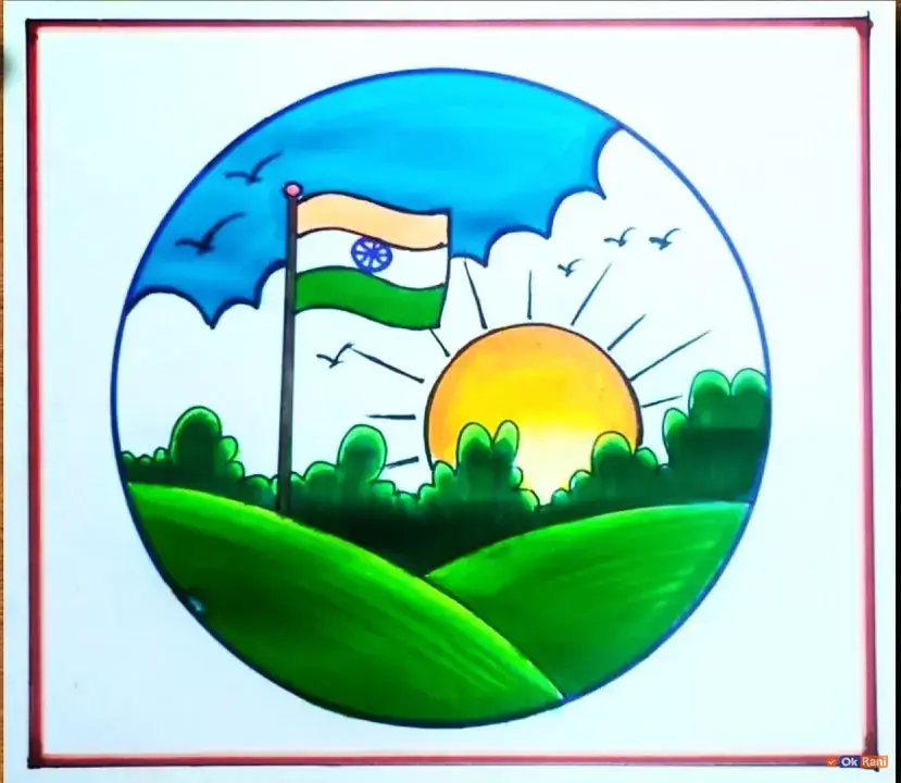 republic day drawing easy and beautiful - YouTube