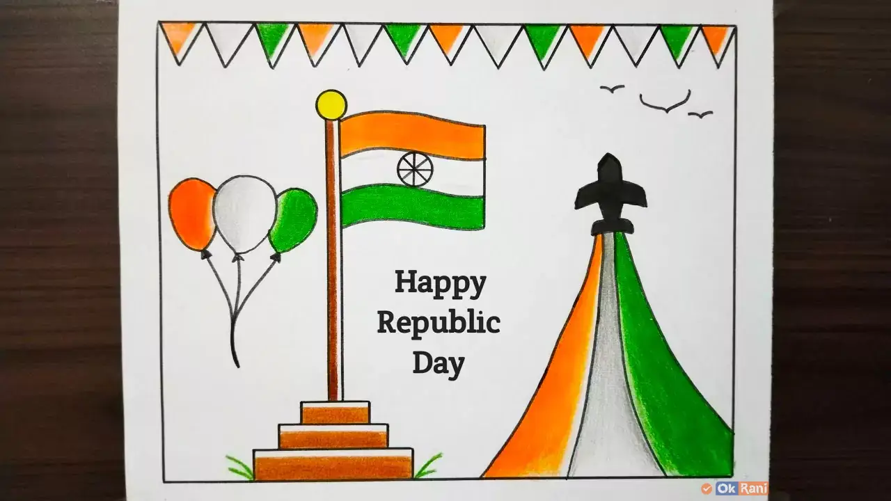 Republic Day Drawing Ideas 2024 For School Students and Kids