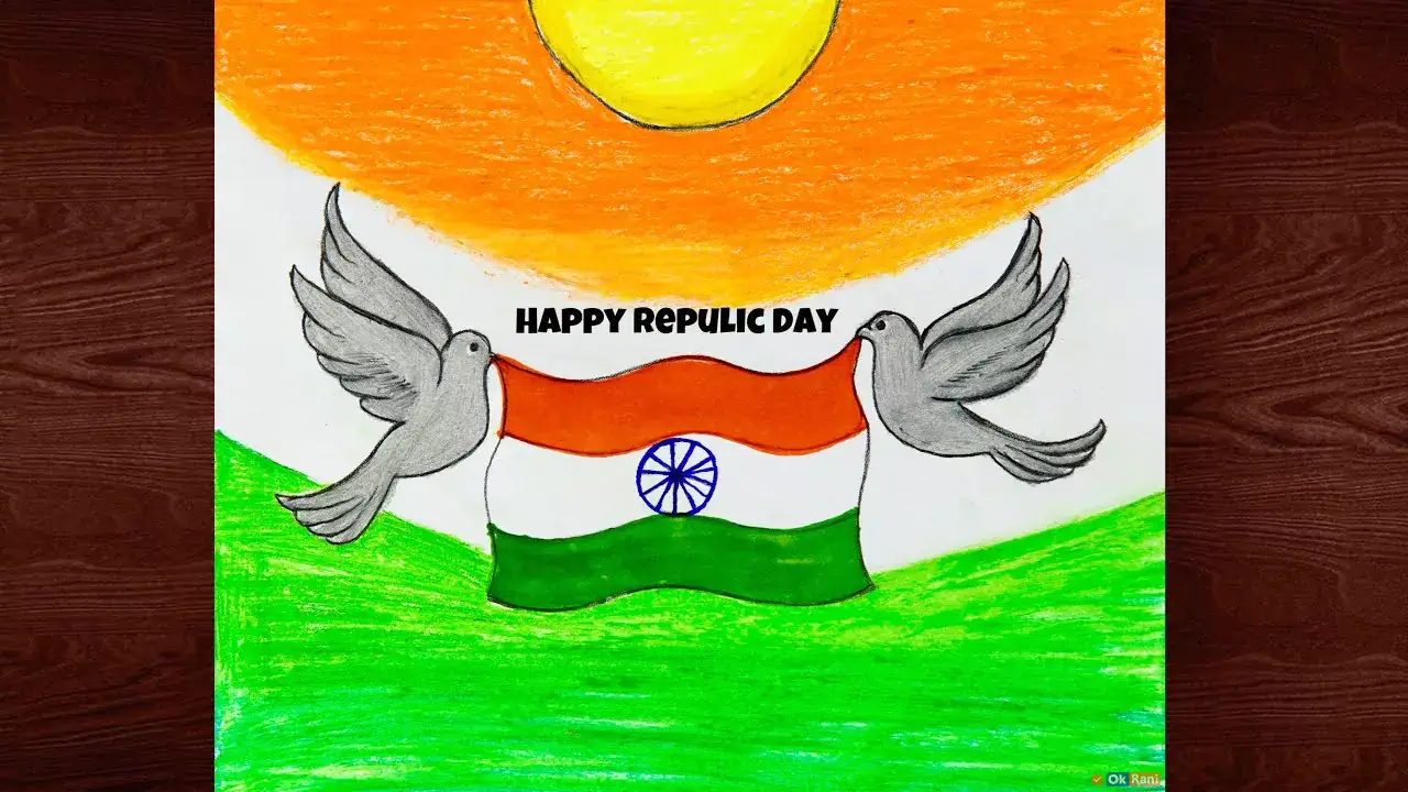 republic day drawing | republic day poster drawing | how to draw republic  day drawing easy steps - YouTube