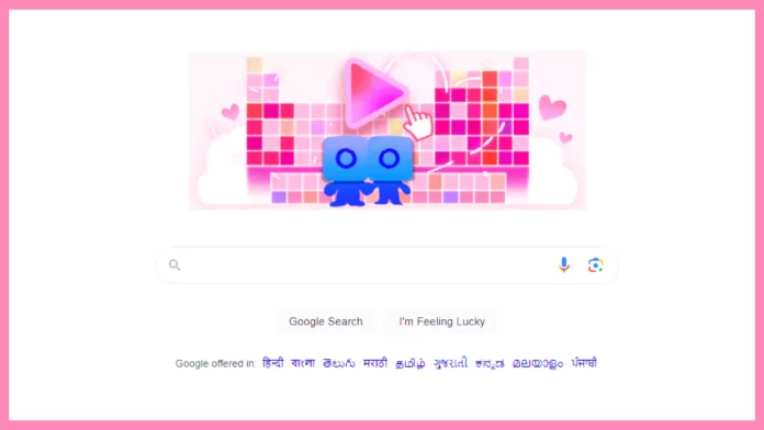 Valentines Day Google Doodle
