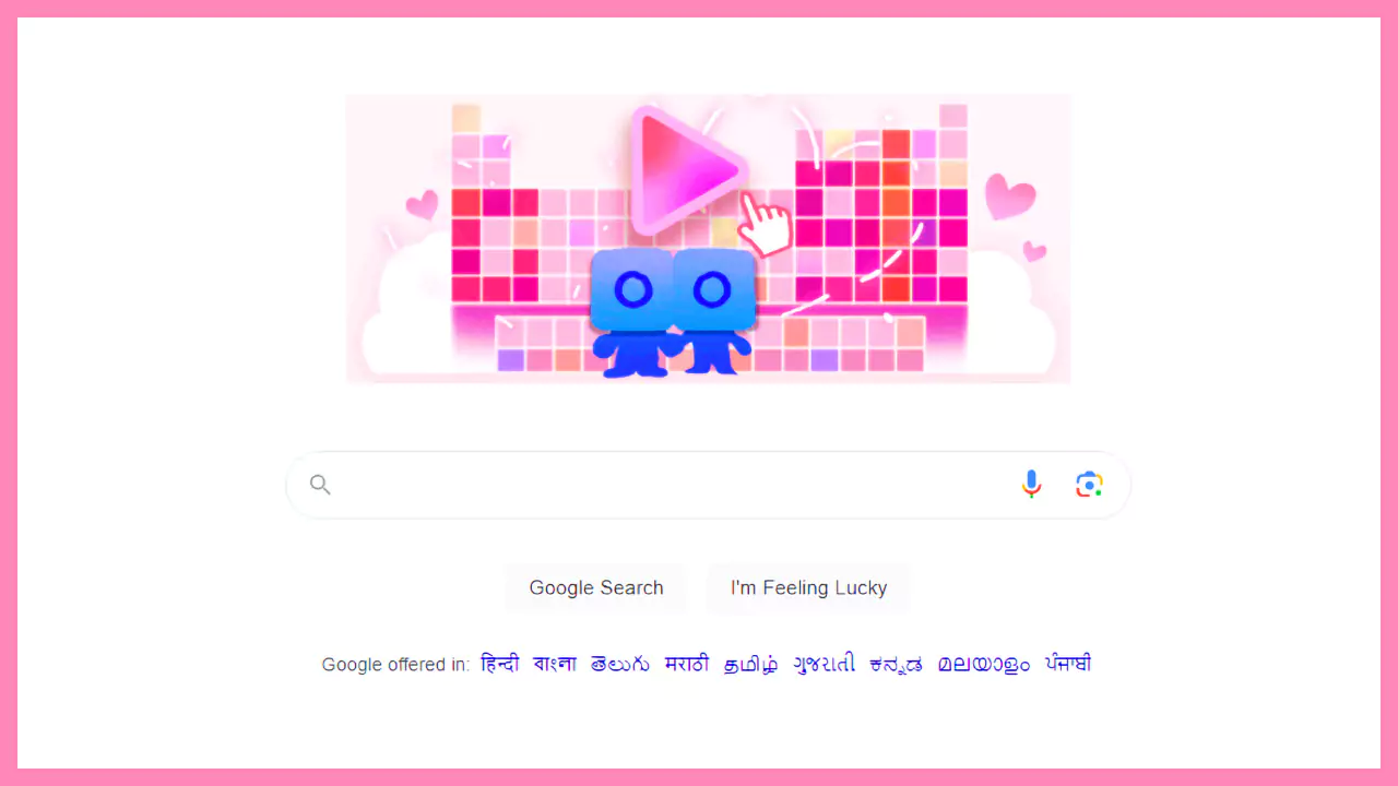 Valentine's Day Google Doodle 2024 Google Doodle Game Adds a