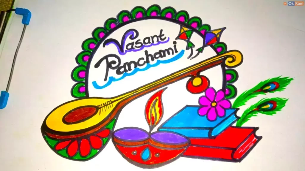 Basant Panchami Drawing images