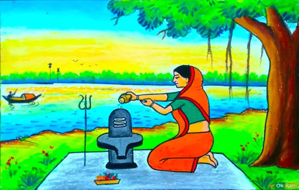 Maha Shivaratri Drawing