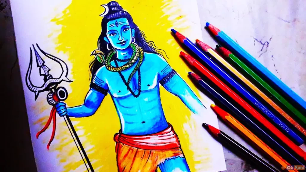 Maha Shivratri Drawing
