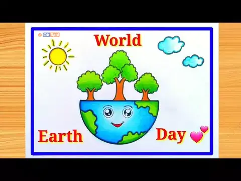 simple World Earth Day Drawing