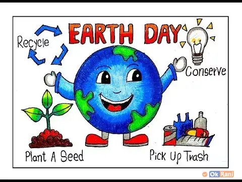 World Earth Day Drawing easy